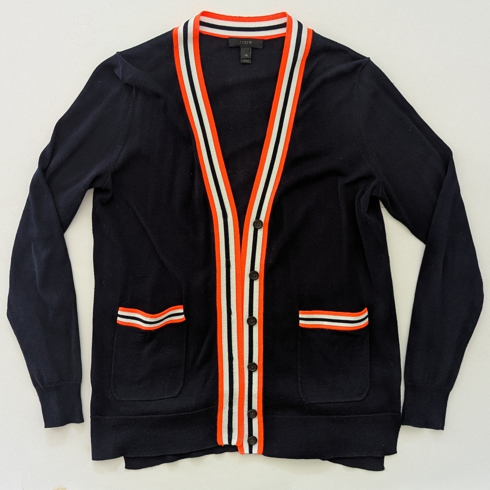 J. Crew Navy Cardigan XS
